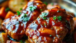 The Perfect Braised Chicken with BBQ Sauce Recipe