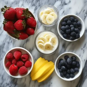 Ingredients for a Homemade Angel Food Smoothie