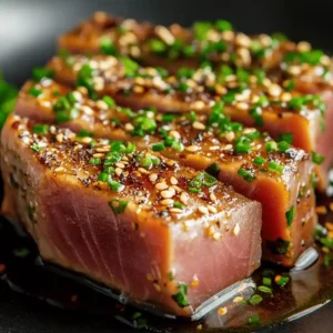 Instructions ahi tuna recipe -seared​
