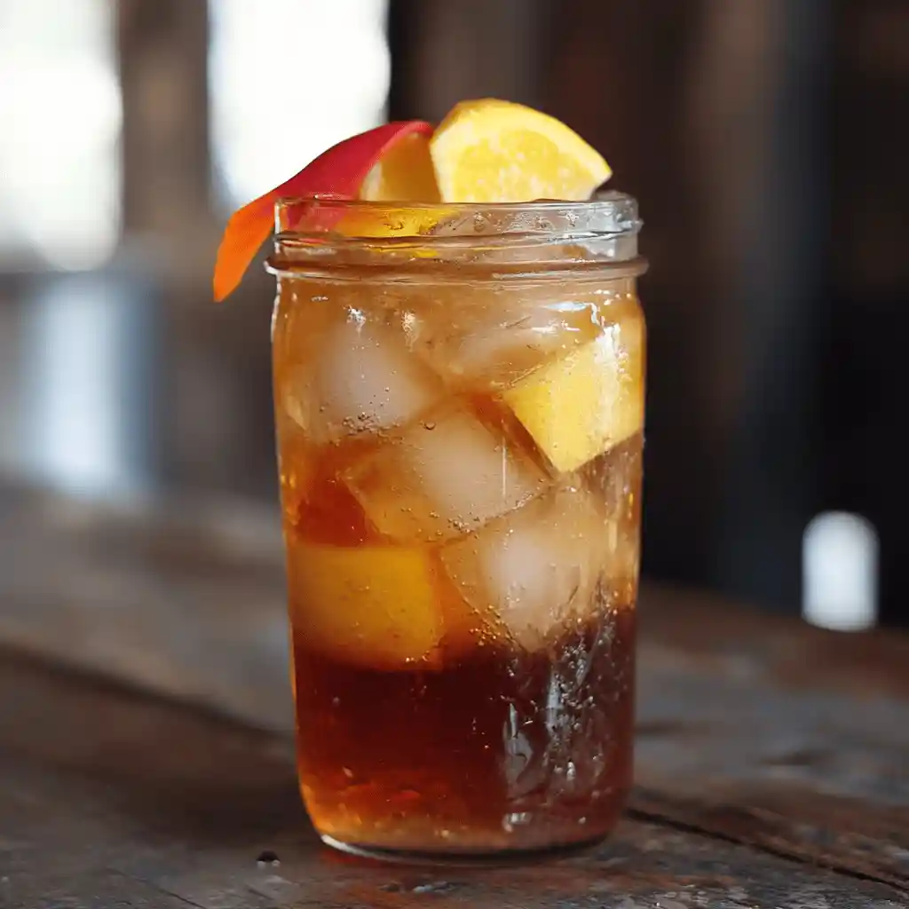 An assortment of dirty soda drinks in tall glasses with ice, creamy swirls, and garnishes like lime wedges and fruit, perfect for summer sipping